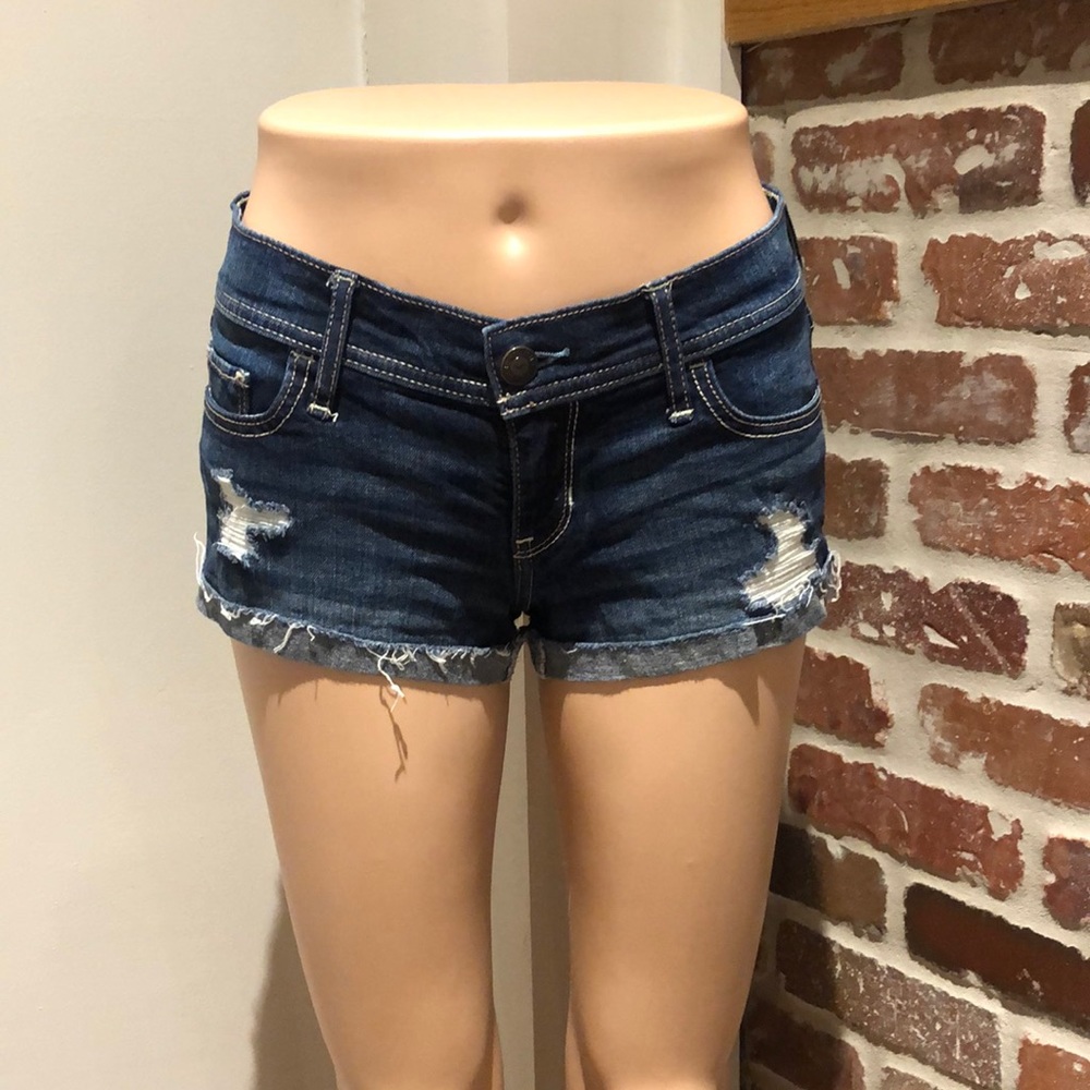 Hollister blue Jean shorts size 1